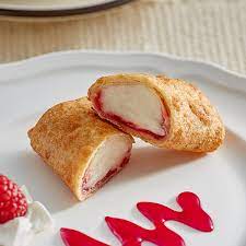 Raspberry Deep Fried Chimi-Cheesecake
